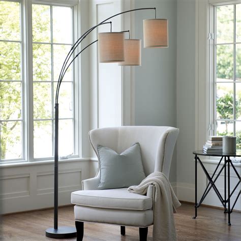 If you want to build a unique diy tripod floor lamp, you may go out to a local park or forest to pick up a bunch of tall dry fallen tree branches. Helene Arc Floor Lamp | Arc floor lamps, Cool floor lamps ...