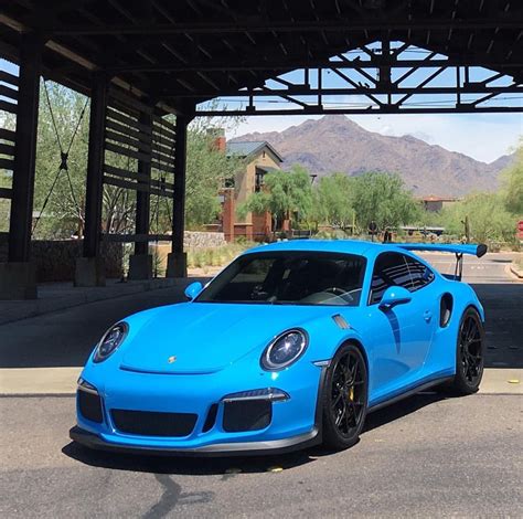 Porsche 991 Gt3 Rs Painted In Paint To Sample Riviera Blue Photo Taken