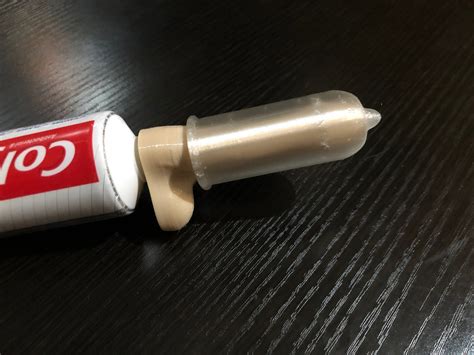 penis toothpaste dick nozzle with condom cap 3d printed dick etsy