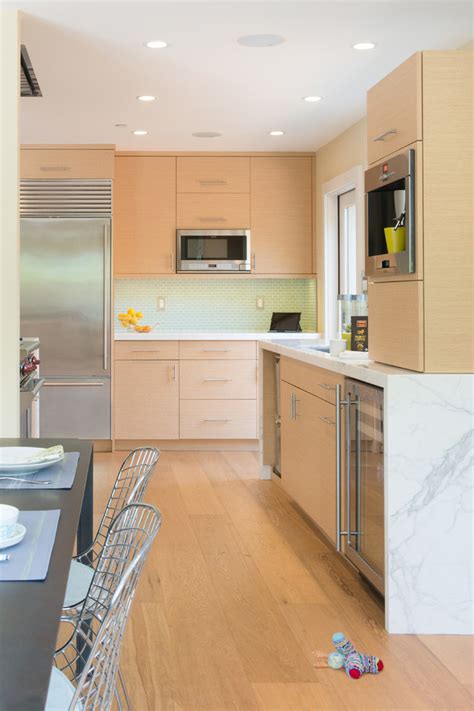 I did extensive research on staining white oak and the best techniques to get the unique grain to pop that did. Contemporary Rift Cut White Oak Kitchen Cabinets - Contemporary - Kitchen - San Francisco - by ...