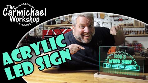 How To Make A Light Up Acrylic Led Sign Youtube
