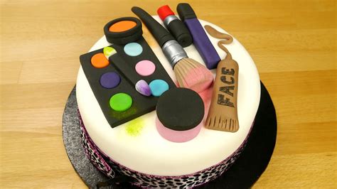 This 16th birthday cake was ordered by a loving mom for her daughter stephanie. How To Make A Groovy Make Up Cake - YouTube