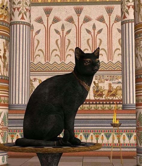Bastet Egyptian Cats Egyptian Cat Goddess Black Cat Art