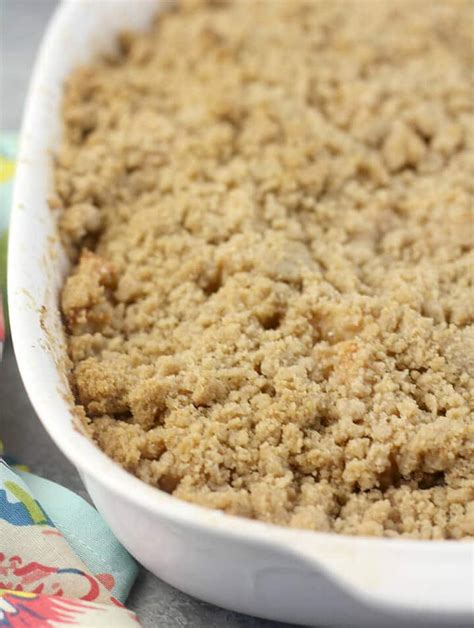 Apple Crisp Without Oats With A Streusel Topping Thats Easy And Quick