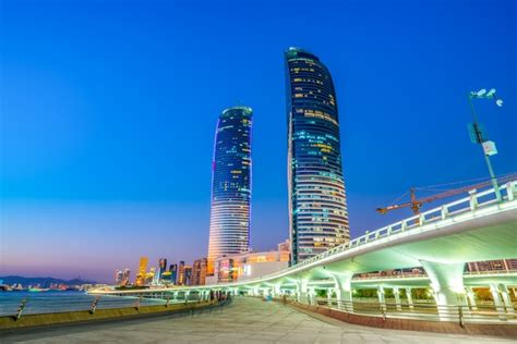 Premium Photo Xiamen Coastline Building Cityscape Night View