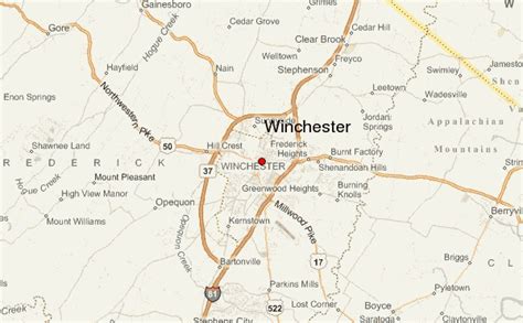 Winchester Va City Map