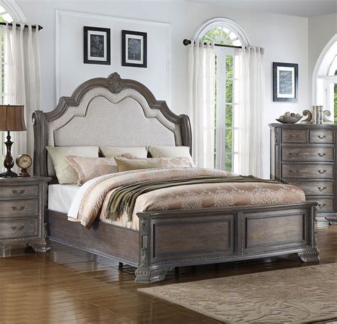 Free delivery over £40 to most of the uk great selection excellent customer service find everything for a beautiful home. Sheffield Panel Bedroom Set (Antique Grey) Crown Mark ...