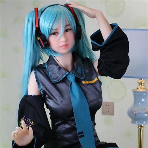 165cm Japanese Hatsune Miku Full Body Sex Dolls With Skeleton Adult Oral Love Doll Vagina Real