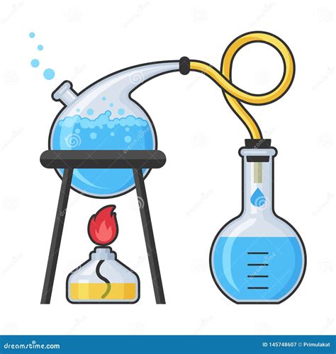 Chemistry Laboratory And Science Equipment Vector Illustration Stock