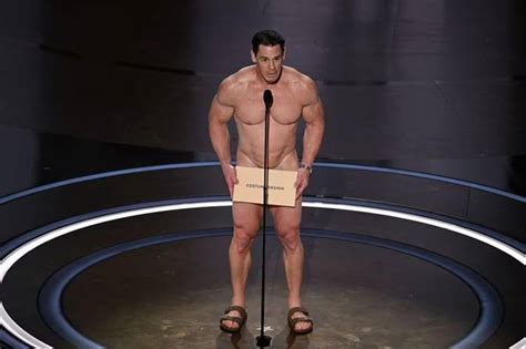 Vídeo do ator John Cena pelado no Oscar 2024 Todos Famosos Nus