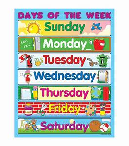 Days Of The Week Chart Bruin Blog