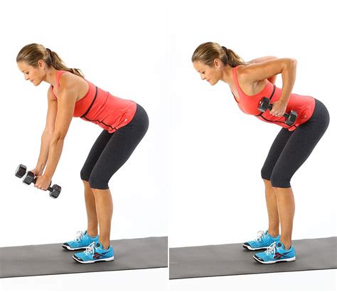 Number 1 Bent Over Row Five Minute Arm Workout Popsugar Fitness