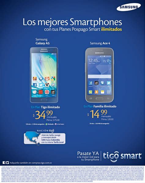 Ofertas En Telefonos Samsung Con Planes Ilimitados Tigo Ofertas Ahora