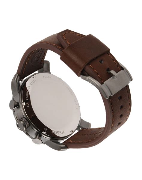 Fossil Wrist Watch In Brown Grey Lyst