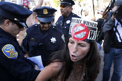 Nude Activists Cause A Stir At Protest In Castro Sfgate