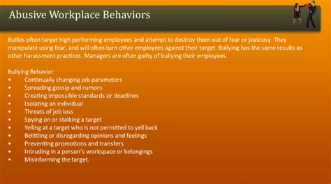 Abusive Workplace Behaviors Freshskills