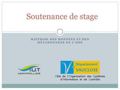 PPT - Soutenance de stage PowerPoint Presentation, free download - ID