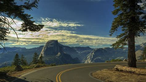 Road Through Yosemite National Park Wallpaper Nature Wallpapers