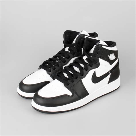 Nike Air Jordan 1 Retro High Og Bg Gs Black White