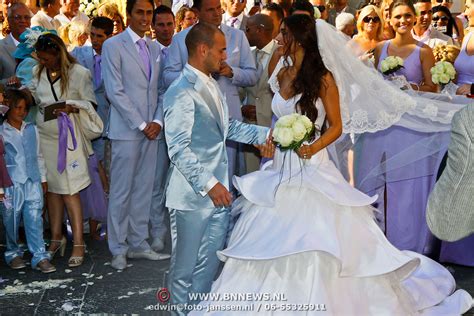 Wedding Wesley Sneijder And Yolanthe Cabau Van Kasbergen Bnnews Nl