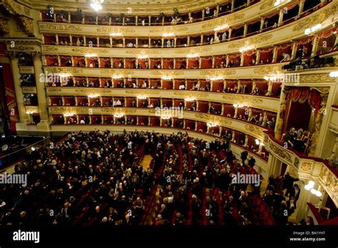 La Scala Opera House In Milan Italy Stock Photo Alamy