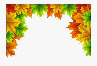 Border Leaves Fall Autumn Decorative Cartoon Transparent