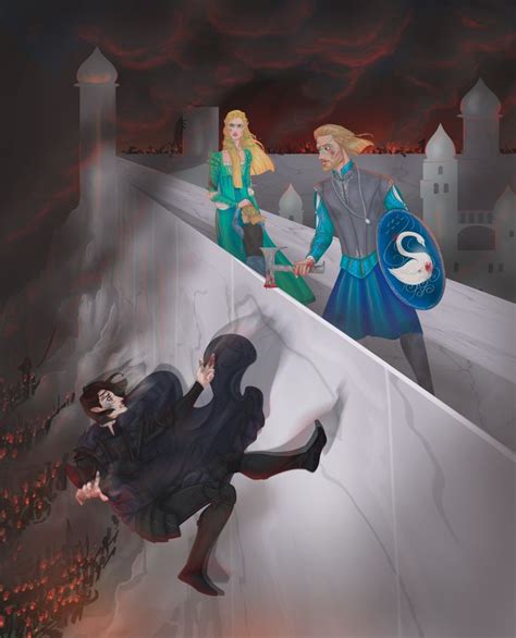 The Fall Of Gondolin By 0torno Maeglin Idril Celebrindal Earendil And Tuor Tolkien Elves