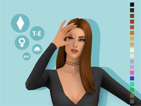 Lexi Hairstyle Maxis Match Hairstyle Available For — Simcelebrity00