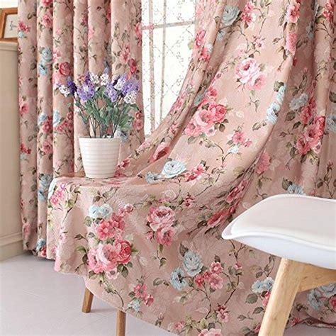 Online Store Fadfay Romantic Vintage Floral Window Curtain European Royal Flowers Bedroom