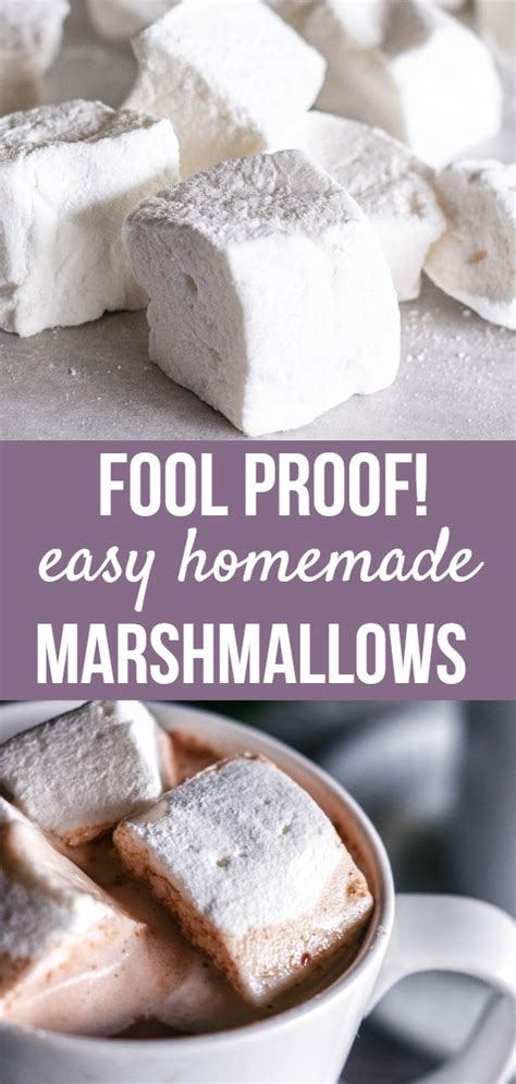 Homemade Marshmallows For Beginners Sweet Tea Thyme Recipe Marshmallow Recipe Easy