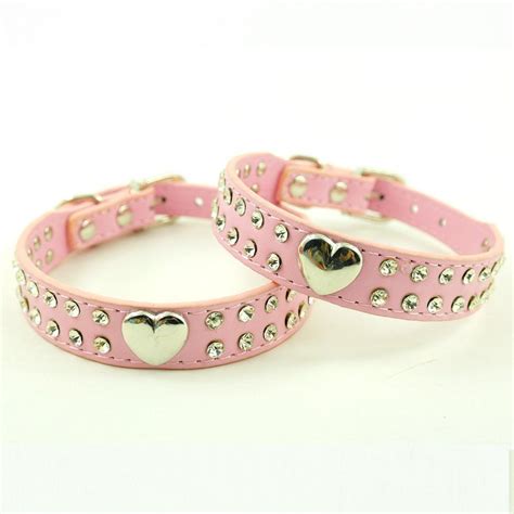 Like any piece of jewelry, they can fancy felines will enjoy the bling emanating from an enamel bow slider charm or a flower slider collar charm. Namsan Puppy Dog Pet Doggie Cats Leather Collars Necklaces ...