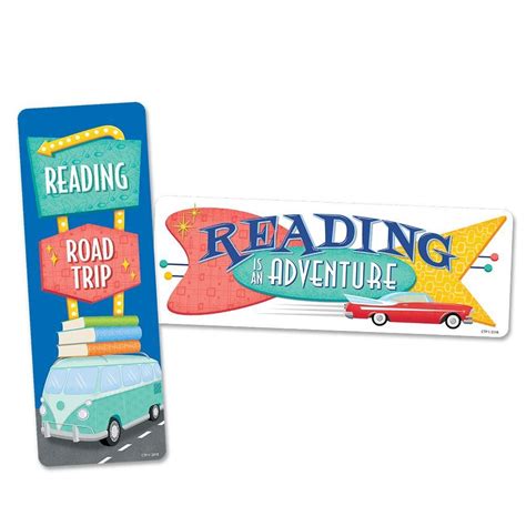 Reading Road Trip Bookmarks Mcm Student Birthdays Mid Century Mod