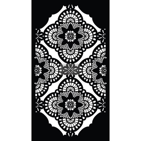 Redesign 3d Décor Stencils Millicent Lace 45″x26″ Redesign With Prima