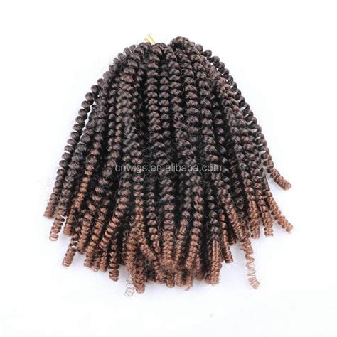Luxury Fluffy Spring Twist Hair Extensions Black Brown Burgundy Ombre Crochet Braids Synthetic