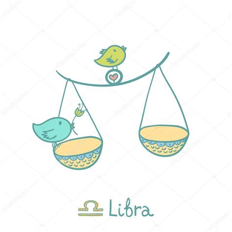 Cute Zodiac Sign Libra Stock Vector Image By ©whynotmecz 108897044