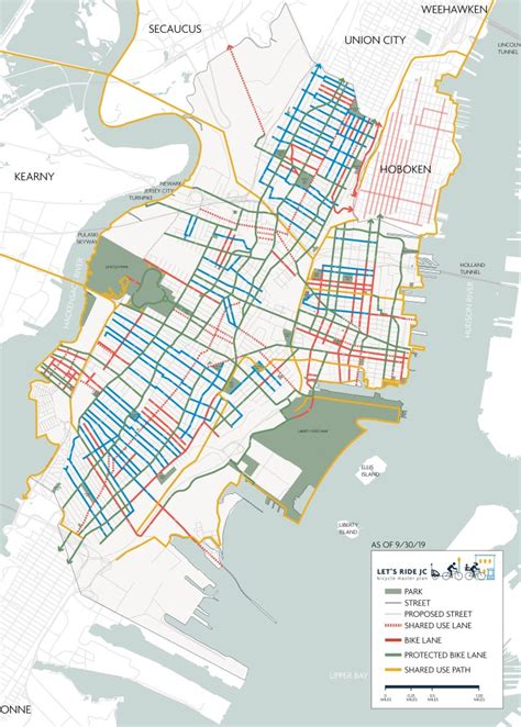 Lets Ride Jc Bicycle Master Plan Jersey City Nj Street Plans