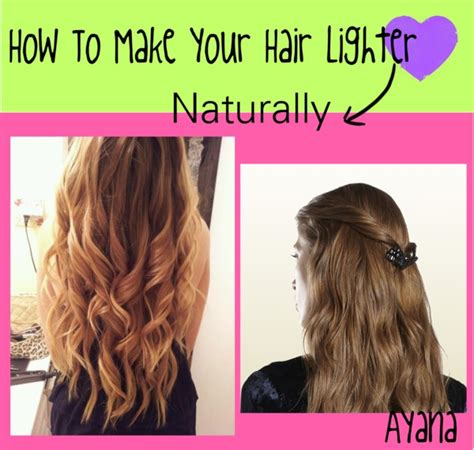 Alhyn on june 10, 2020: "How To Make Your Hair Lighter Naturally(:" by ...