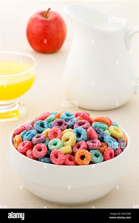 Delicious And Nutritious Fruit Cereal Loops Flavorful Healthy And