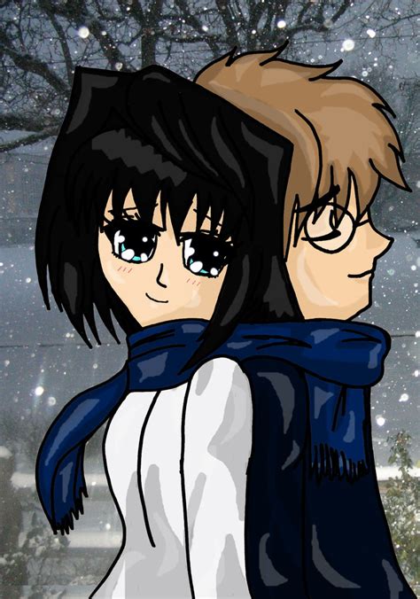 Anime Couple In Winter By X Xanimenerdx X On Deviantart