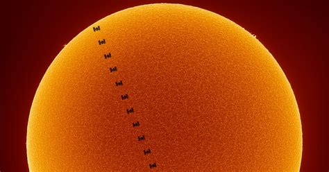 International Space Station Crosses Spotless Sun In Stunning NASA Photo Mirror Online