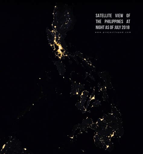 Photo Satellite View Of The Philippines At Night As Of July 2018