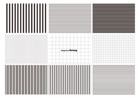 Lines And Grids Pattern Set 115831 Vector Art At Vecteezy