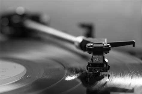 Free Images : music, vinyl, turntable, black and white, technology ...