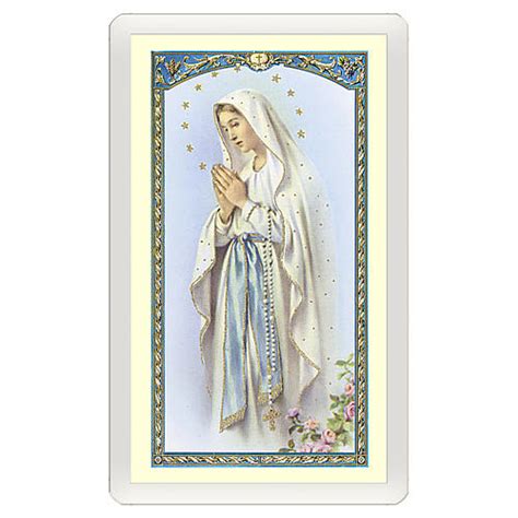 Holy Card Our Lady Of Lourdes Magnificat Ita 10x5 Cm Online Sales