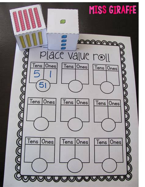 Download the build it up scorecard for free and play this fun number game. Miss Giraffe's Class: Place Value in First Grade