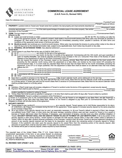 A commercial lease / tenancy agreement is a contract to rent a premises for business or other commercial purposes. Commercial Lease Agreement Template: Free Download, Create ...