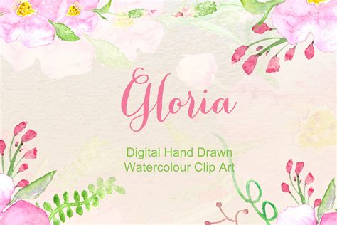 Gloria Soft Watercolor Clip Art ~ Graphics On Creative Market