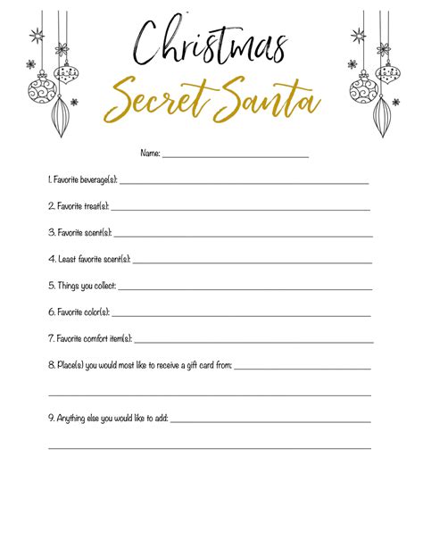Secret Santa Questions Artofit