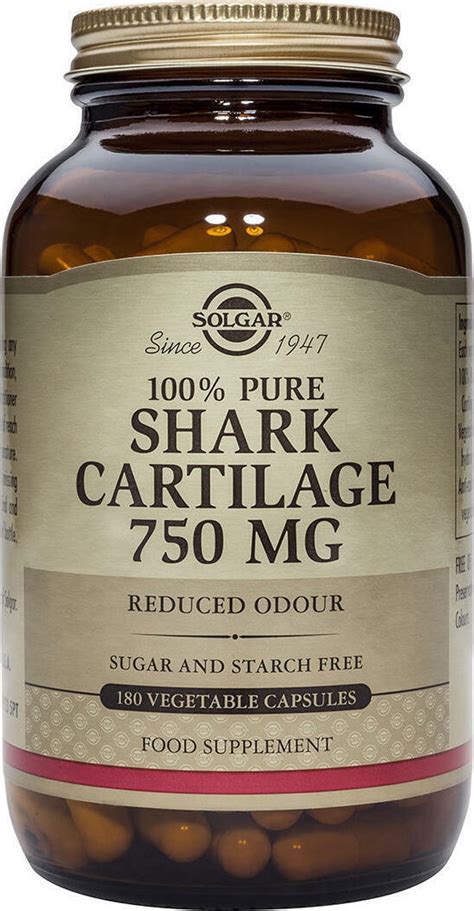 Solgar Shark Cartilage 100 Pure Shark 180 φυτικές κάψουλες Skroutz gr