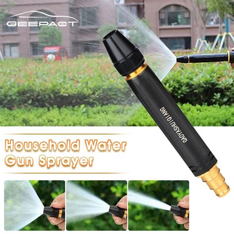 Buy Portable Water Sprayer Nozzle Adjustable Metal High Pressure Car